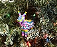 Vista 3 de Tree Buddees Colorido adorno navideño de piñata para fiesta