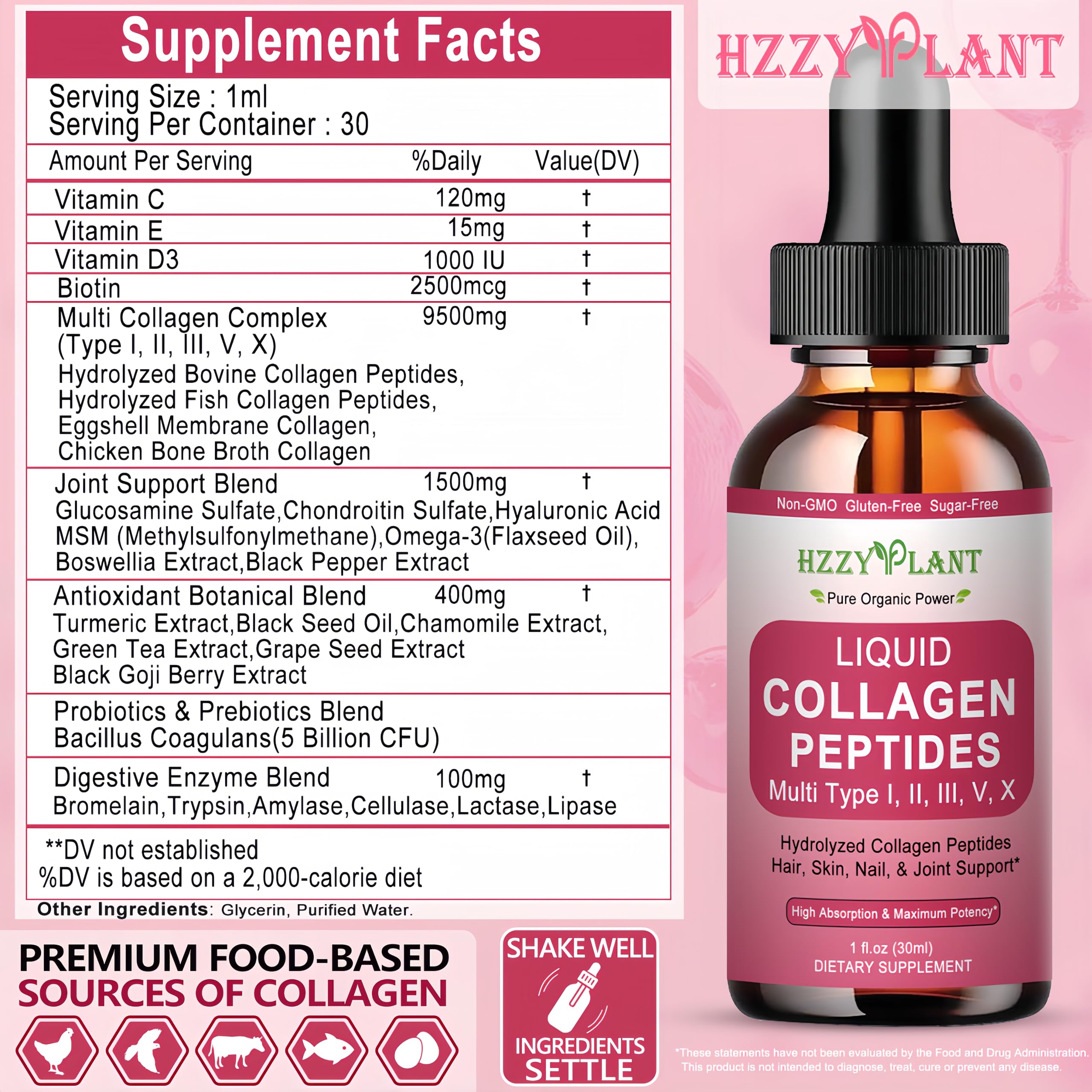 Amazon.com: Liquid Collagen Peptides - Multi Collagen for Women