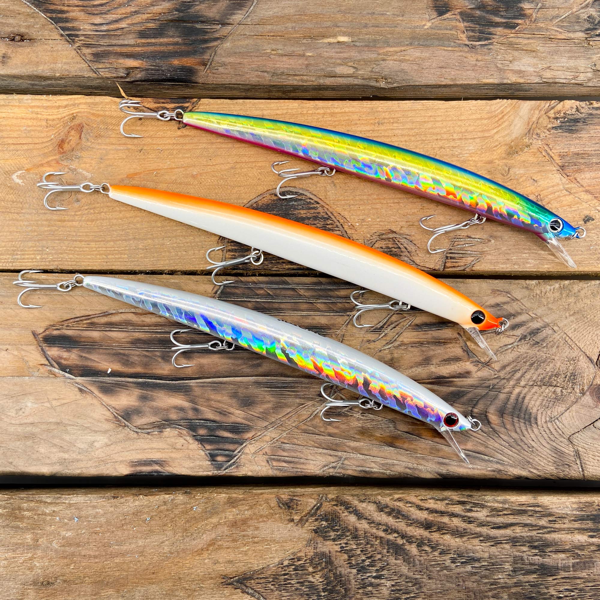 Wild Kit de 3 artificiales Minnow Long Jerk 18 cm de 28 g
