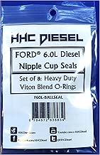 HHC Diesel -Ford 6.0L Diesel Nipple Cup/Ball Tube O-Rings/Seals- Set of 8 Special Heavy Duty Viton Blend (F60L-BALLSEAL) - coolthings.us