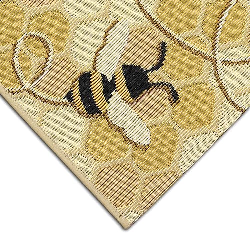 Miniatura 7 de Liora Manne Esencia - Tapete lavable a máquina, antideslizante, de perfil bajo, para interiores y exteriores, transicional, novedoso, jardín,