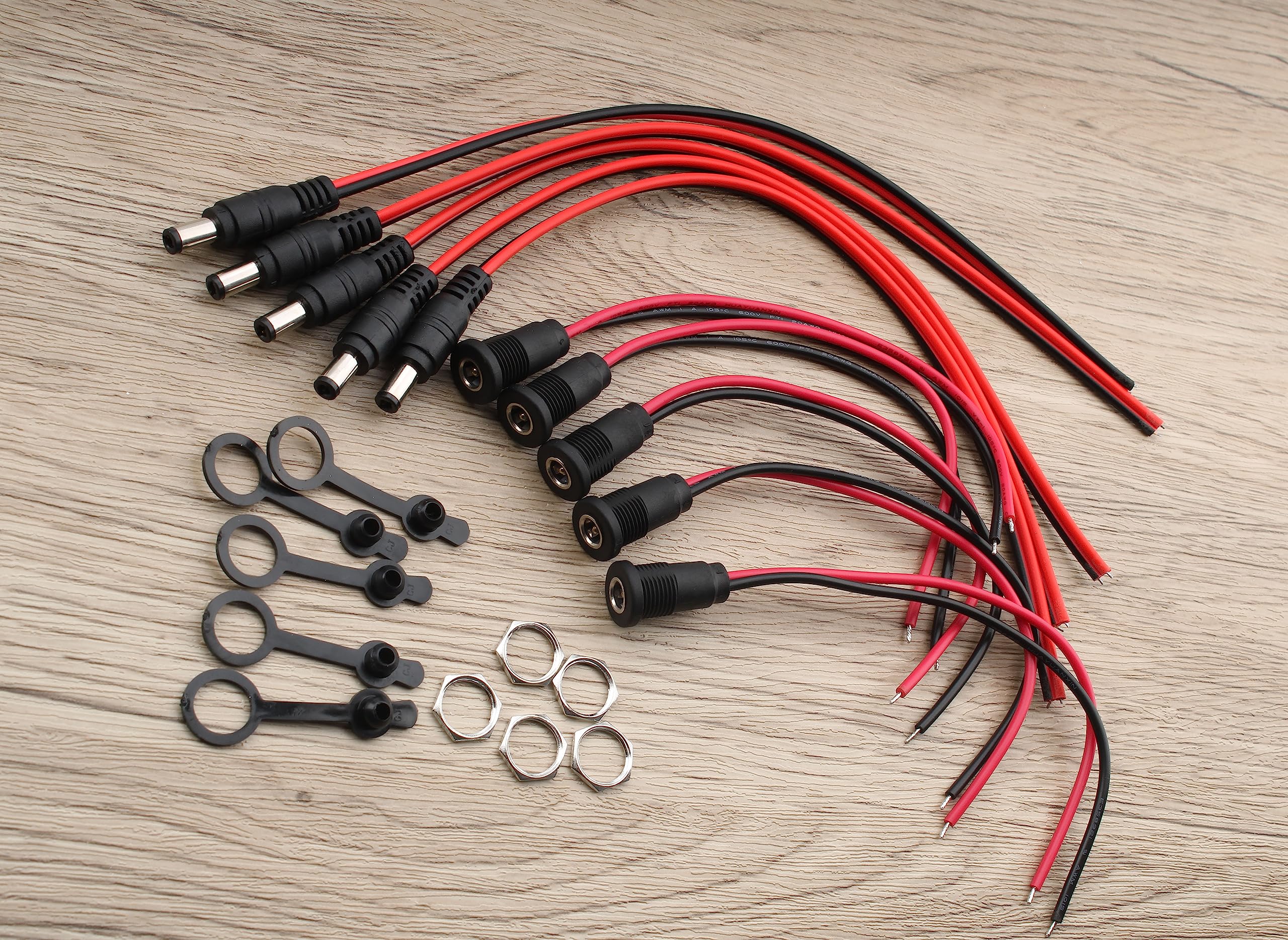 25 Unidades De Conector Macho De 5,5 Mm X 2,5 Mm Power Plug