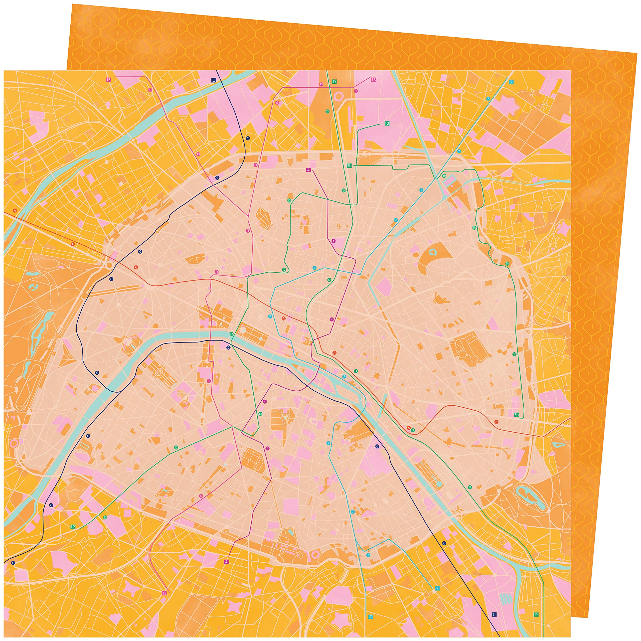 Cardstock Paige Evans Go The Scenic Route pour scrapbooking créatif