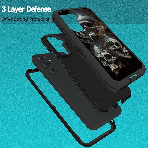 Miniatura 8 de FGDRFGRW Funda diseñada para Galaxy S24 5G de 6.2 pulgadas, resistente, resistente y duradera, a prueba de golpes, híbrida de doble capa de armadura
