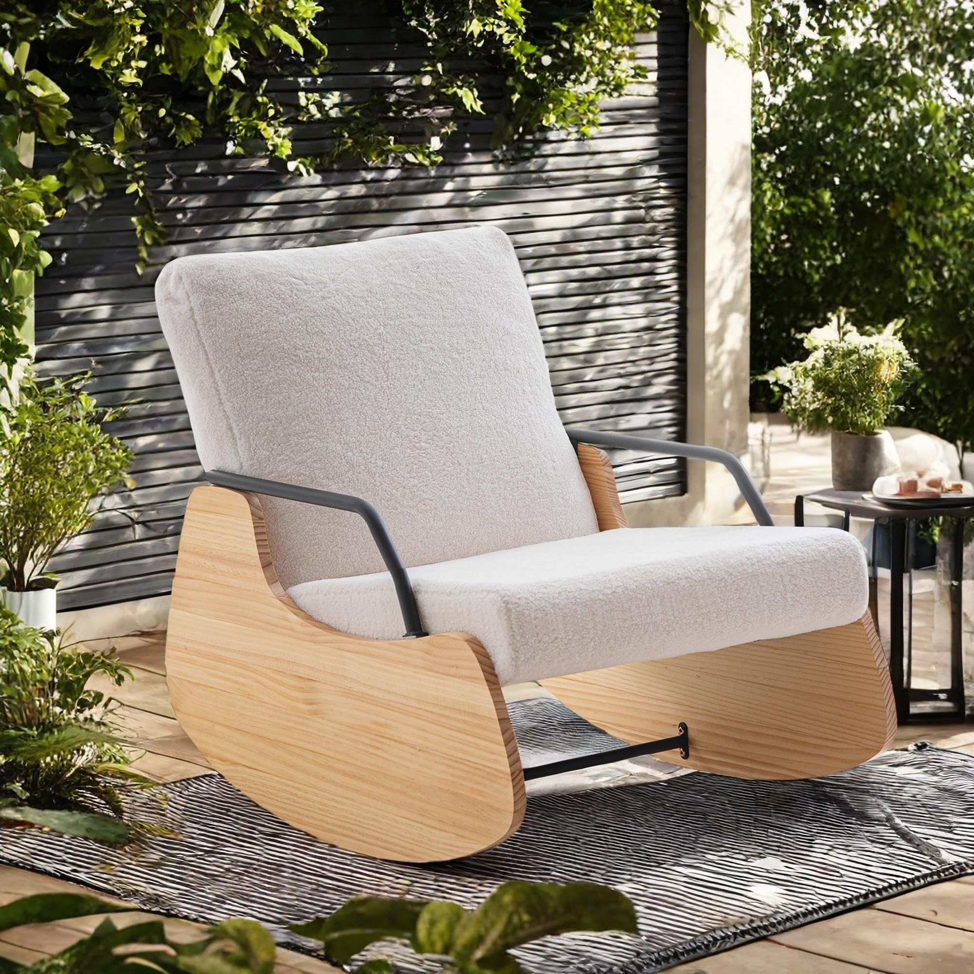 Snapklik.com : Indoor & Outdoor Patio Rocking Chair, Outdoor Glider ...