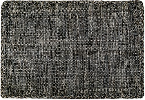 Vista 21 de DII CAMZ10414 - Tapete para interiores, tejido plano, de algodón, tejido a mano, reversible, para la recámara, sala, cocina Gris lattice