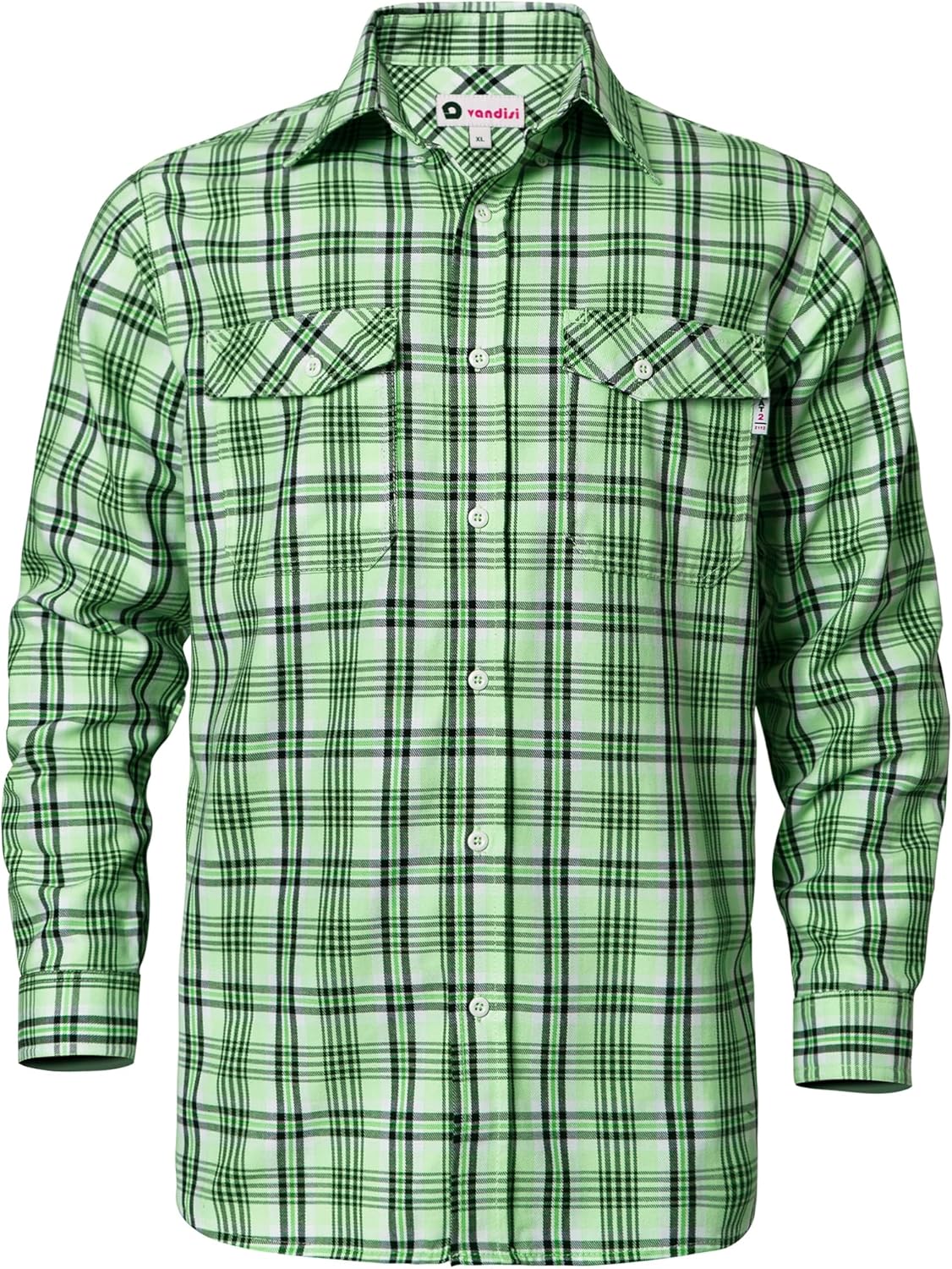 FR Shirts for Men Fr Clothing for Men NFPA2112 7.5oz 100% Cotton Men's Fire Retardant Welding Shirts