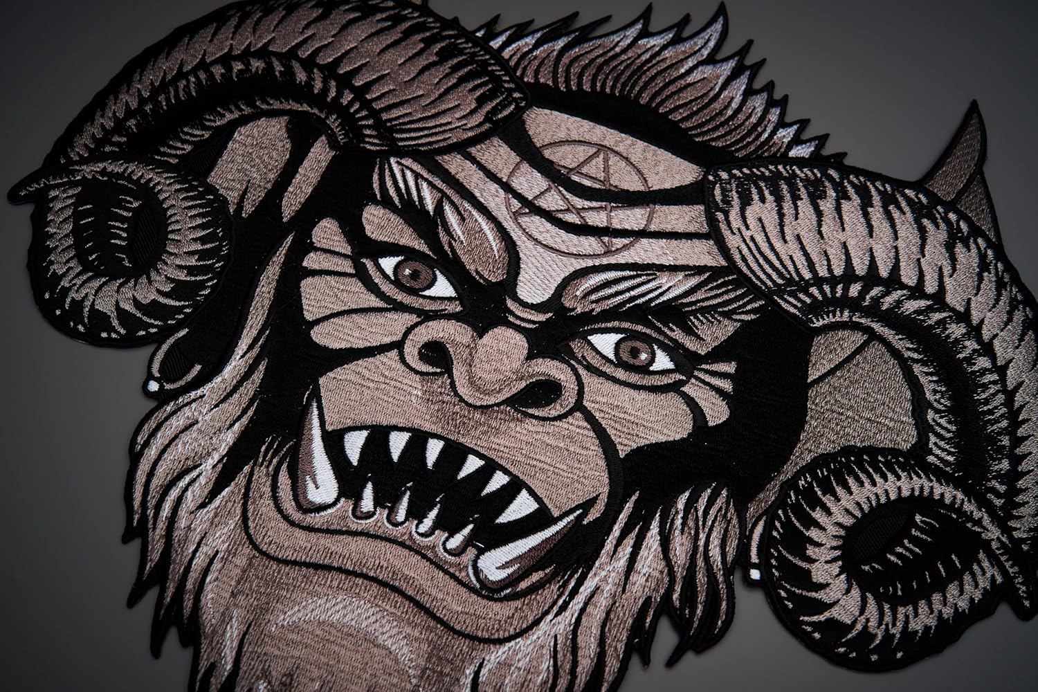 Devil Large Back Embroidered Patch for Vest / Iron-on / Sew on