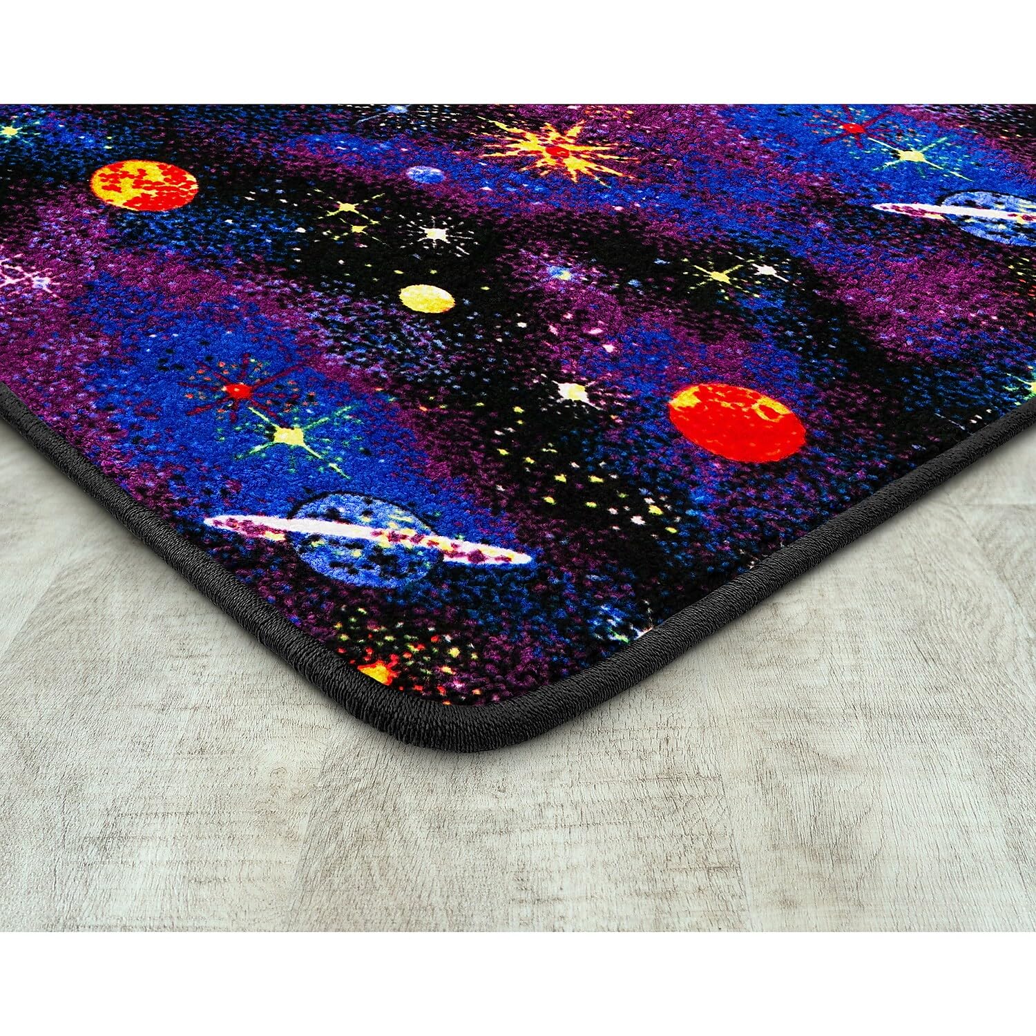 Joy Carpets Fluorescent Space Explorer 4' x 6' Area Rug