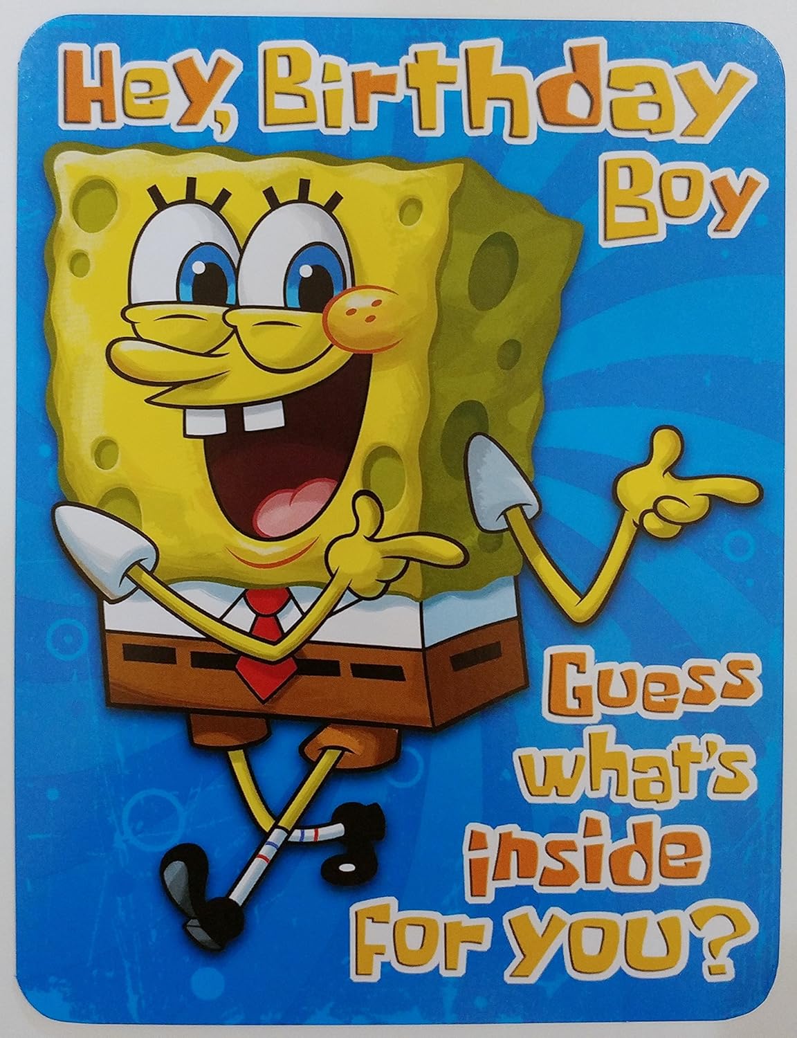 Hey誕生日boy スポンジボブgreeting Card A Squishy Wish For Aスーパーsponge Tacular Happy Birthday 面白いユーモアfor Him グリーティングカード 文房具 オフィス用品 Amazon Hey誕生日boy スポンジボブgreeting Card A Squishy Wish For Aスーパーsponge Tacular Happy Birthday 面白いユーモアfor Him グリーティングカード 文房具 オフィス用品 Amazon