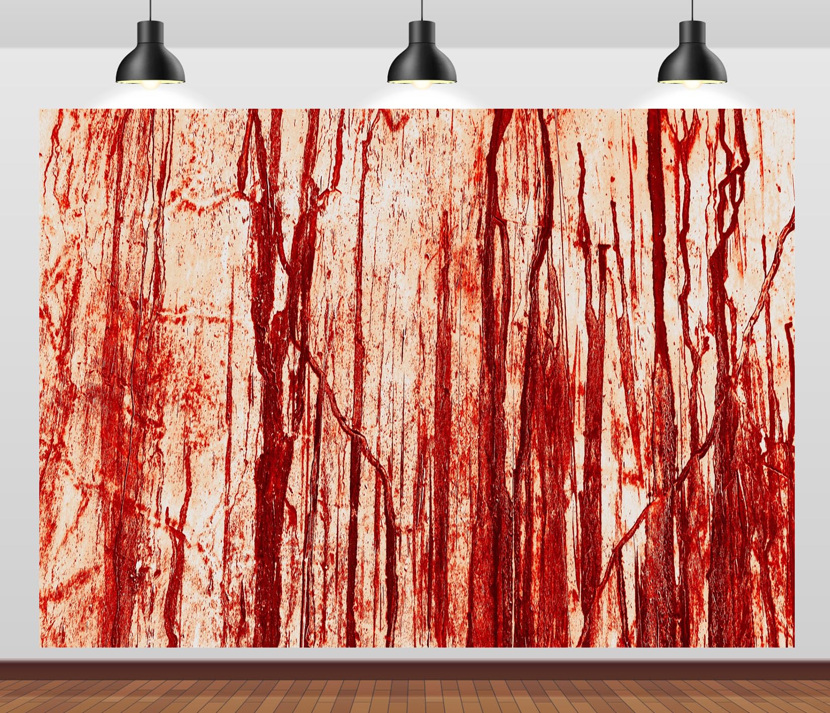 15x8FT (4.6x2.5m) Parete Con Colate Di Sangue Sfondo Fotografico
