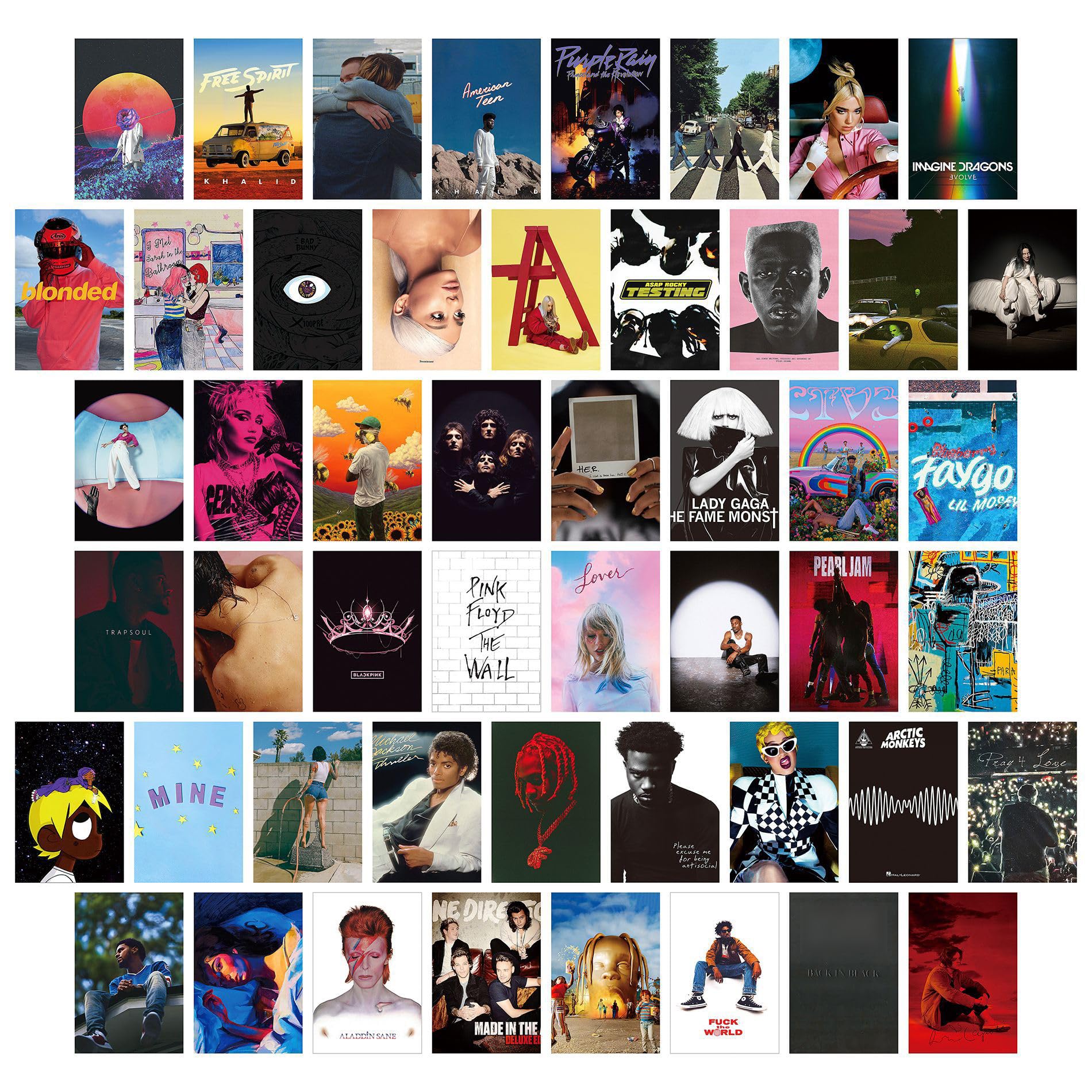 Okładka albumu, estetyczne obrazy, kolaż ścienny, 50 szt., teatr muzyczny, zestaw kolaży, artystyczne, plakaty, dekoracja pokoju, estetyczny obraz do dekoracji ścian do pokoju, sypialni, estetyczny