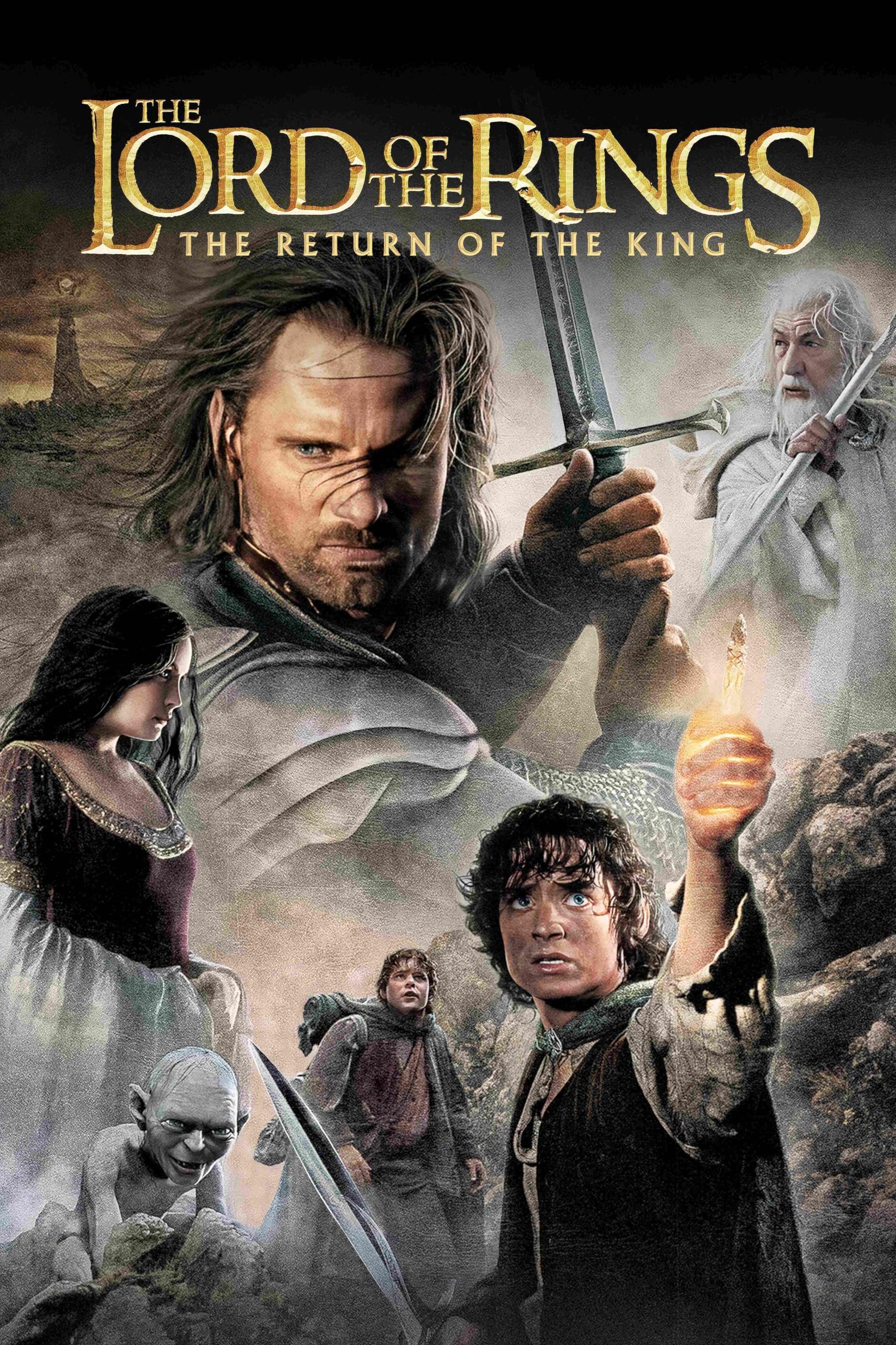 Poster The Lord of the Rings: Return of the King, Sizes DinA4 and DinA3, Digital Offset Print on 200 g Paper, Made in Spain