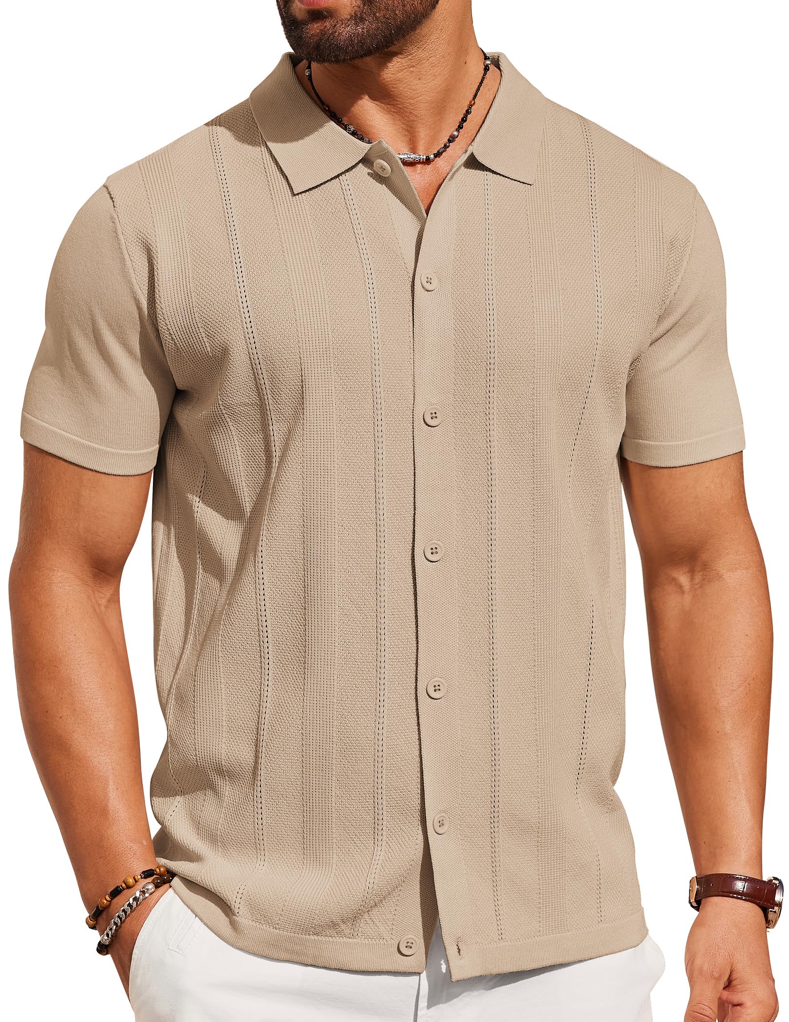 COOFANDY Knit Polo