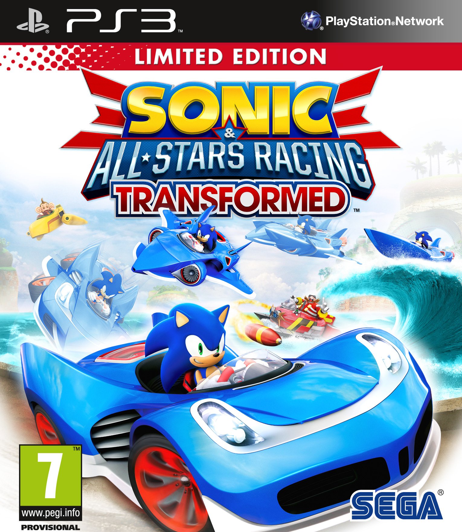 Sonic & All-Stars Racing Transformed Limited Edition Game PS3