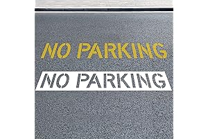 16" x 89" Silicone No Parking Stencils for Parking Lots