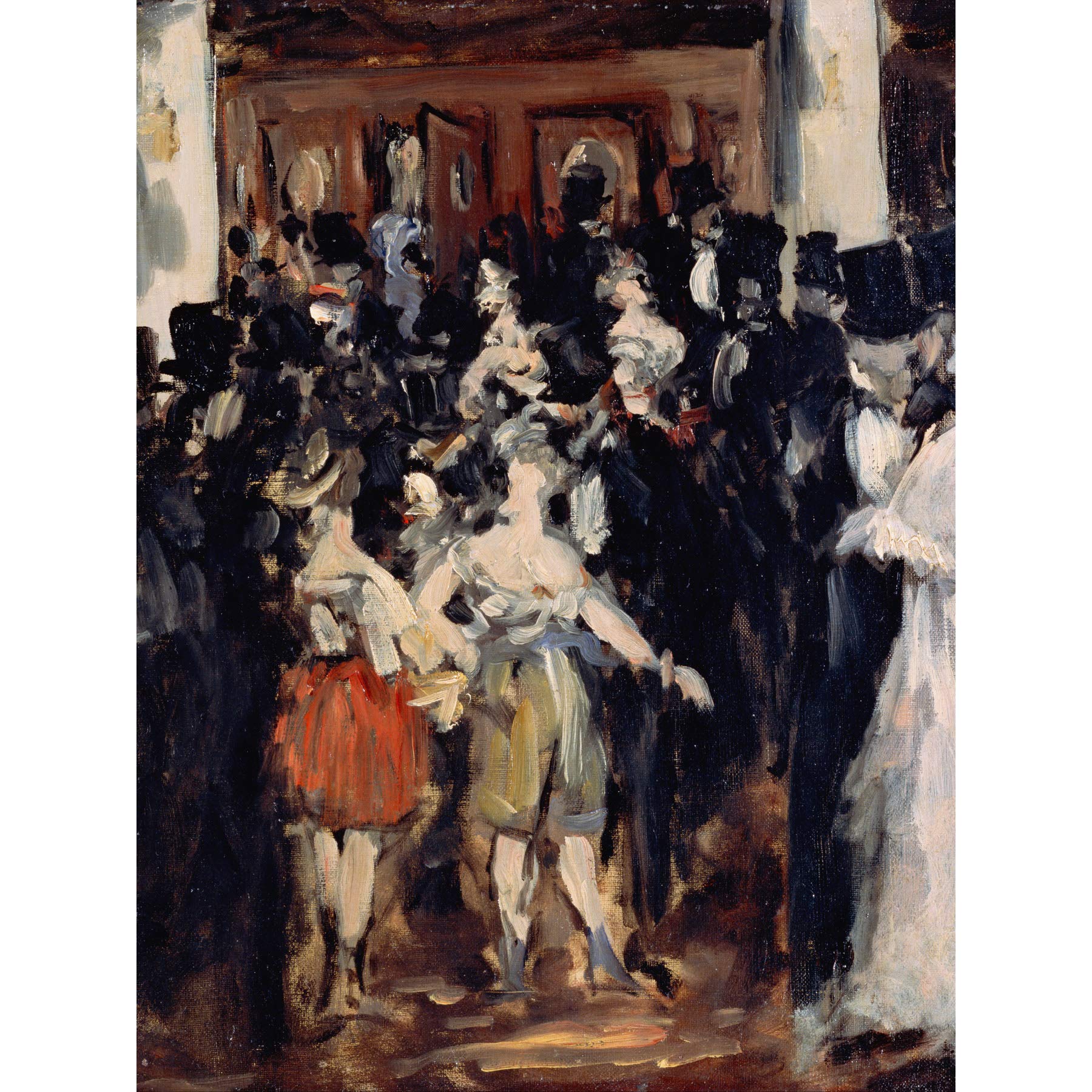 Edouard Manet Masked Ball At The Opera Large Art Print Poster Wall Decor Premium Mural