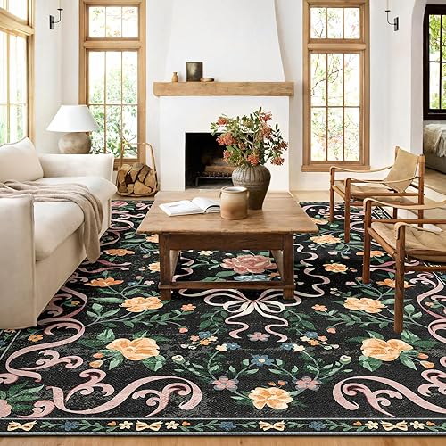 Vista 14 de Alfombras pequeñas de 2 x 3 pulgadas para entrada, alfombra bohemia verde para baño, pasillo, alfombra de cocina vintage, antideslizante, lavable