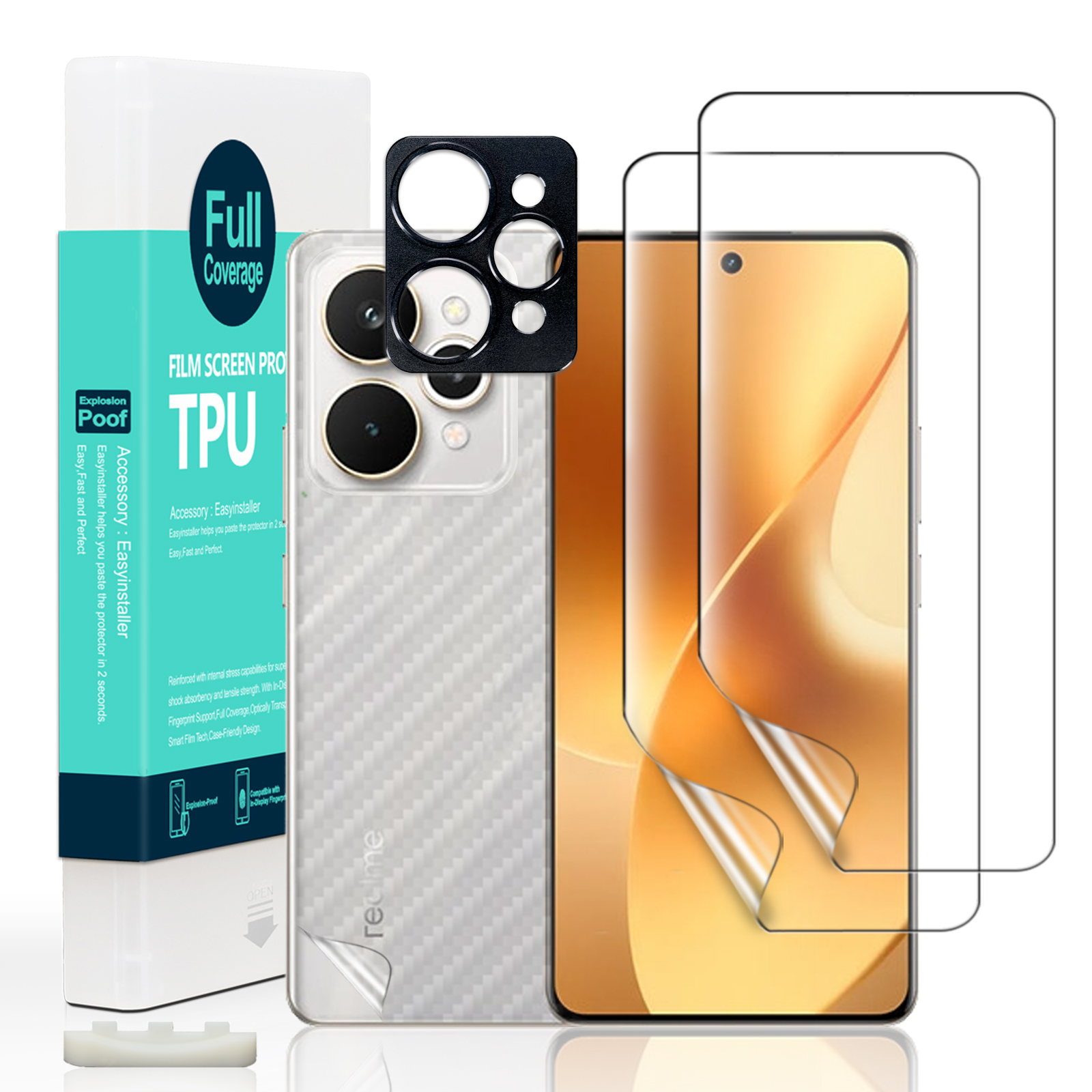 Protector De Pantalla Y Lente Ibywind Para Realme P4x 5G: Dureza 9H, Fácil Instalación Y Compatible Con Huellas