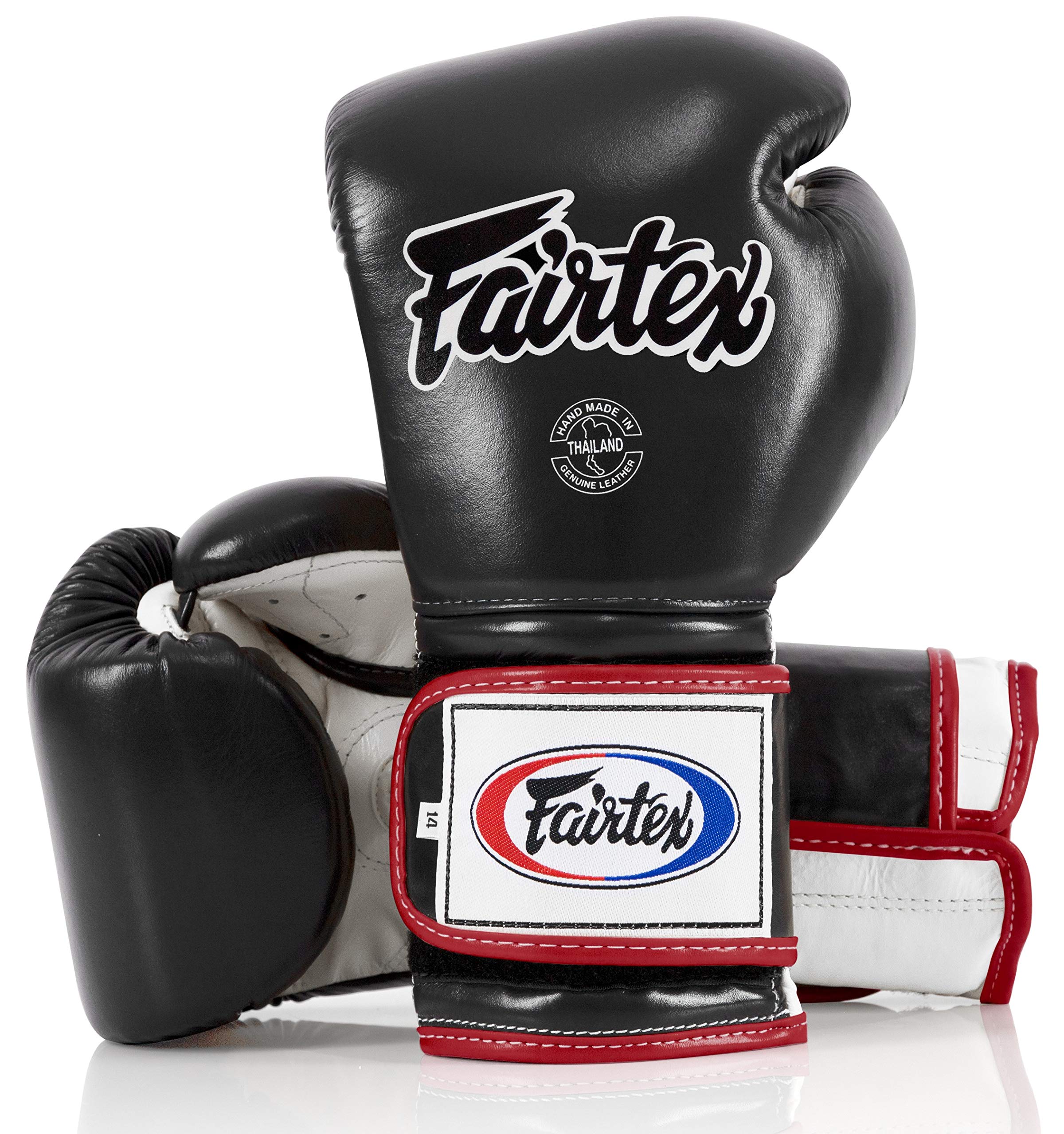 Fairtex BGV9 Muay for Professional Boxers &amp; Trainers |Mexican Style Glove for Hard Hitters | MMA Gloves for Martial Arts|Light Weight &amp; Shock Absorbent Boxing Gloves