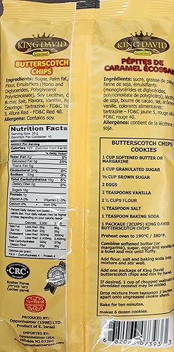 Miniatura 2 de King David Chips de mantequilla veganos sin lácteos sin lactosa, Kosher bolsas de 8.82oz (paquete de 4)