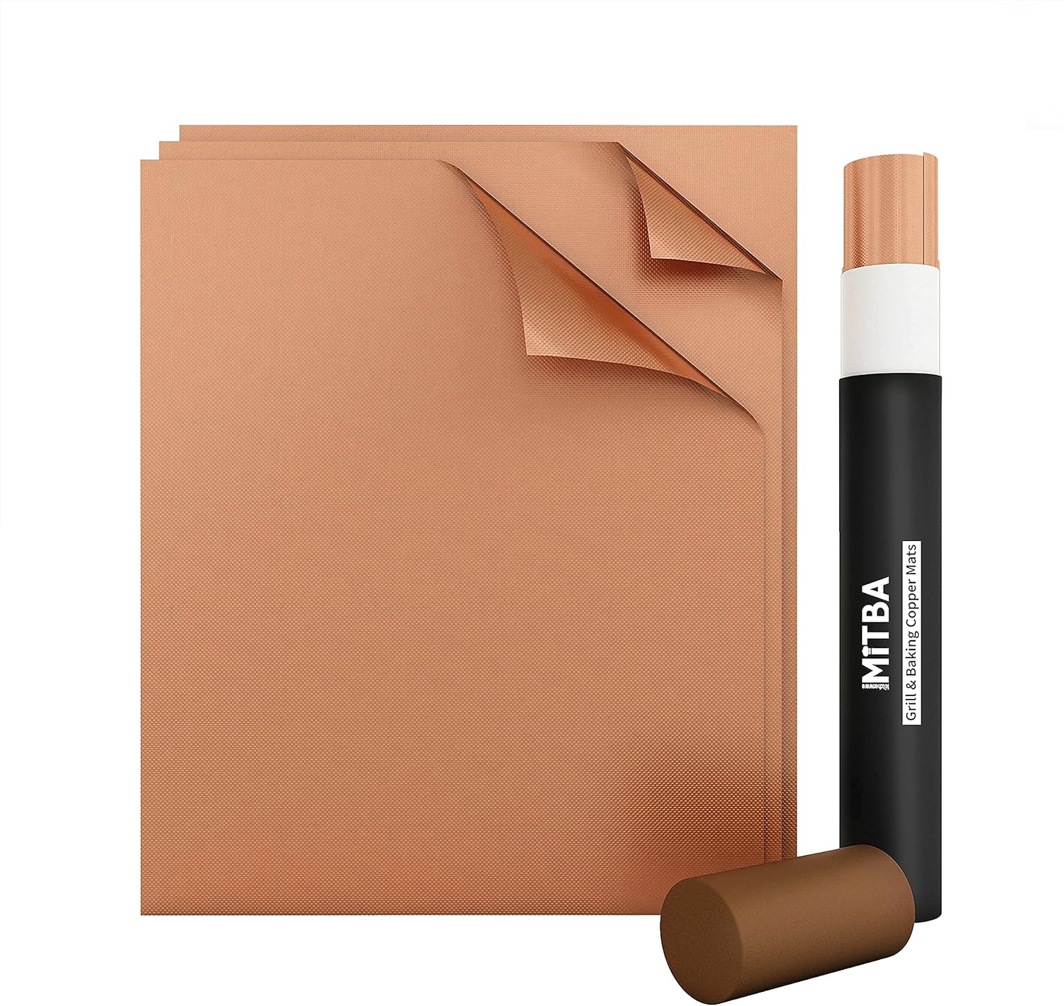 Amazon.com: MiTBA Copper Grill Mat Set of 3-XL 100% Non-Stick BBQ Grill ...