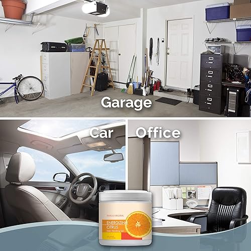 Miniatura 7 de Smells Begone - Gel absorbente de olores ambientador. Fabricado con aceites esenciales naturales, paquete de 2 unidades (15 onzas)