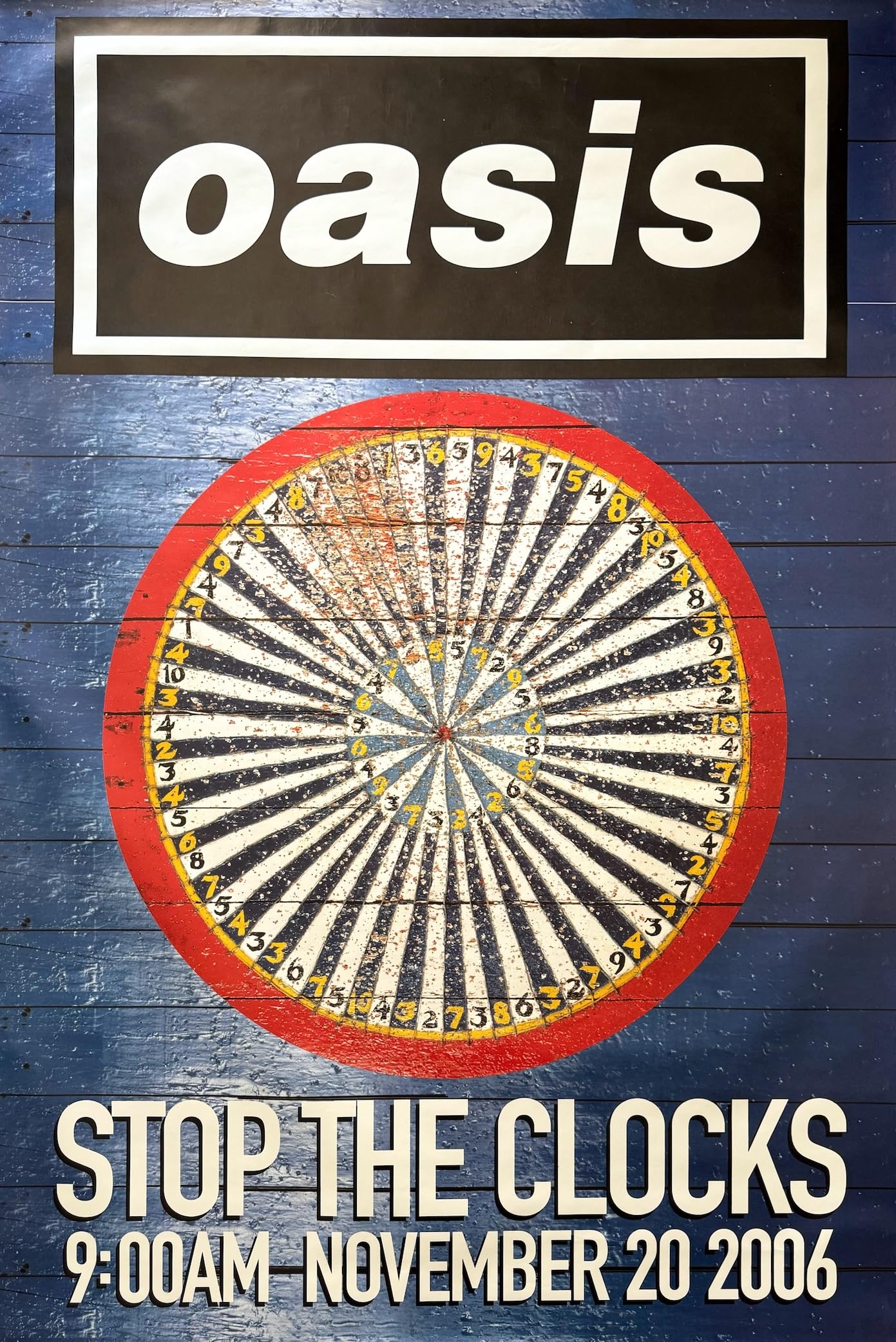 Affiche Oasis Stop The Clock souvenir rock nostalgie poster 100x150