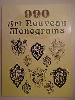 READY-TO-USE ART NOUVEAU INITIALS デザイン洋書 Ready-to-Use Art Nouveau Initials (Dover Clip Art Ready-to
