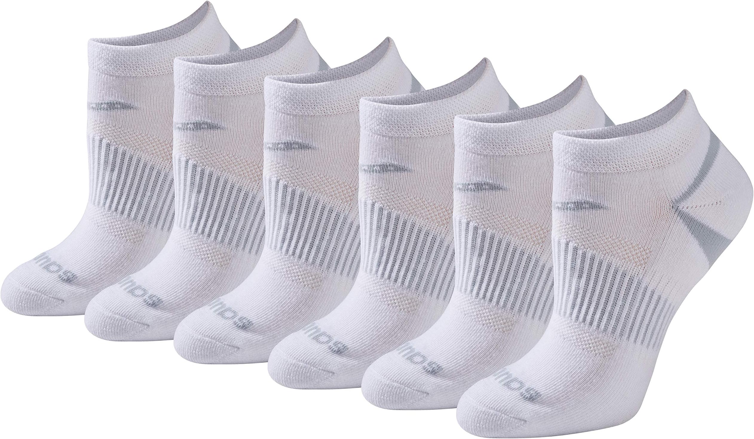 Saucony Women's Performance 6-Pack No Show Athletic Sport Socks