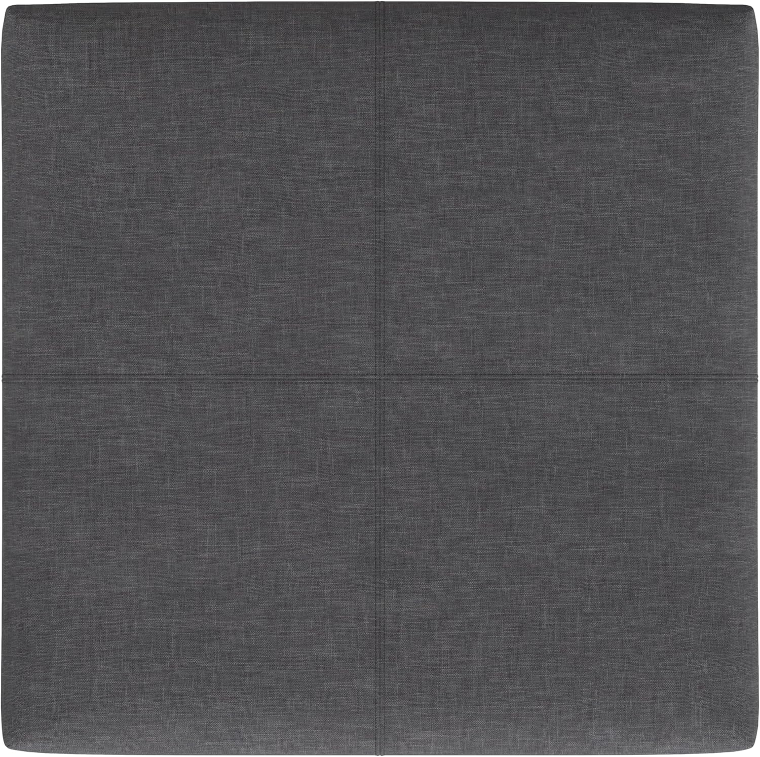 SIMPLIHOME Gabbie 36" WD Contemporary Square Coffee Table Storage Ottoman in Slate Gray
