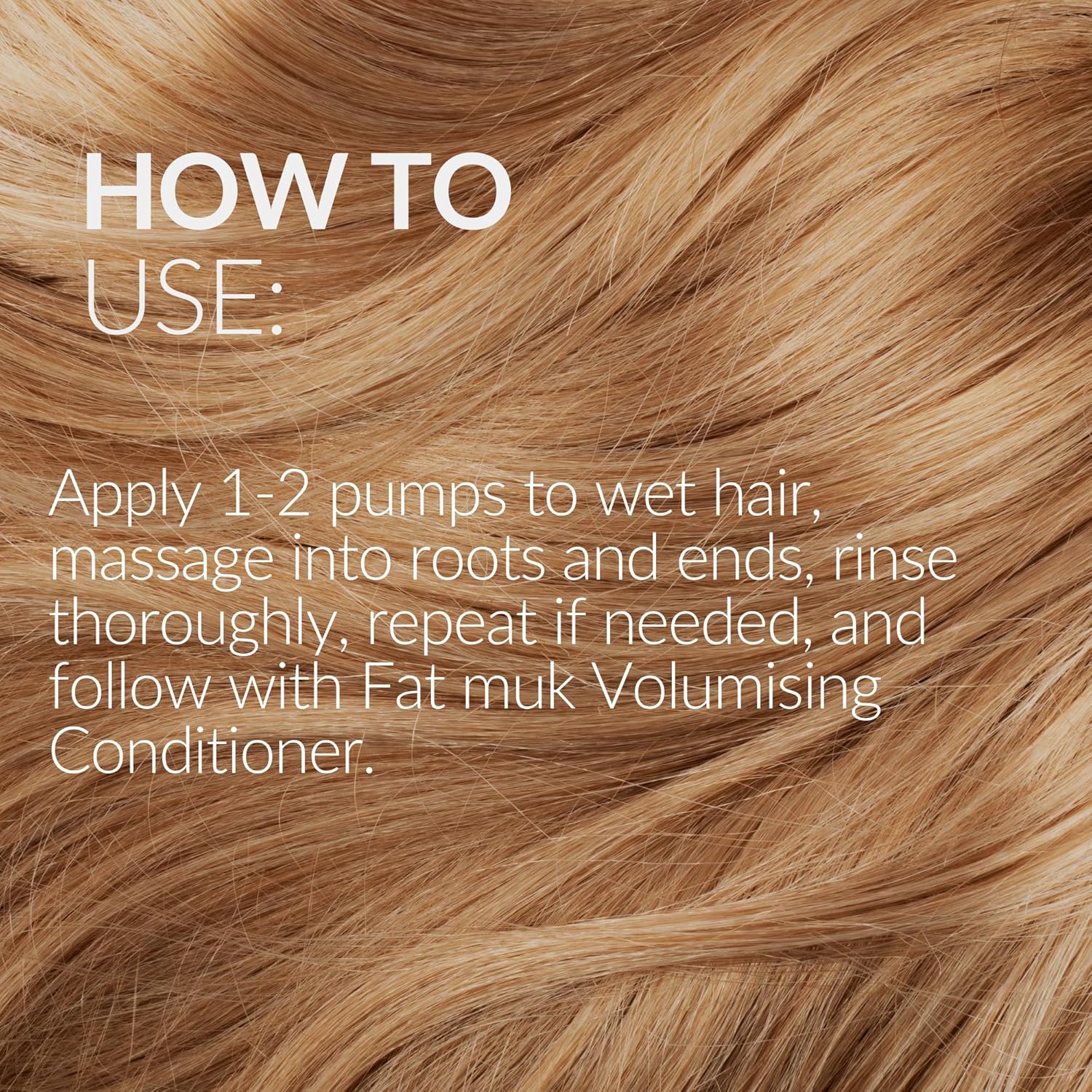 MUK. Fat Volumising Shampoo for Fine, Limp Hair - Volume Shampoo for All Hair Types including Dry & Damaged, Adds Body, Texture & Shine with Gel Formula, 300 ml