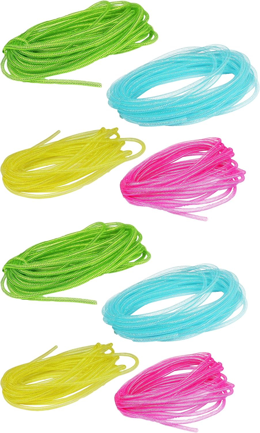 Mesh Decorative Tubing Pastel Colors Perfect for Arts&Craft Projects or House Decoration Includes 8 Pipes