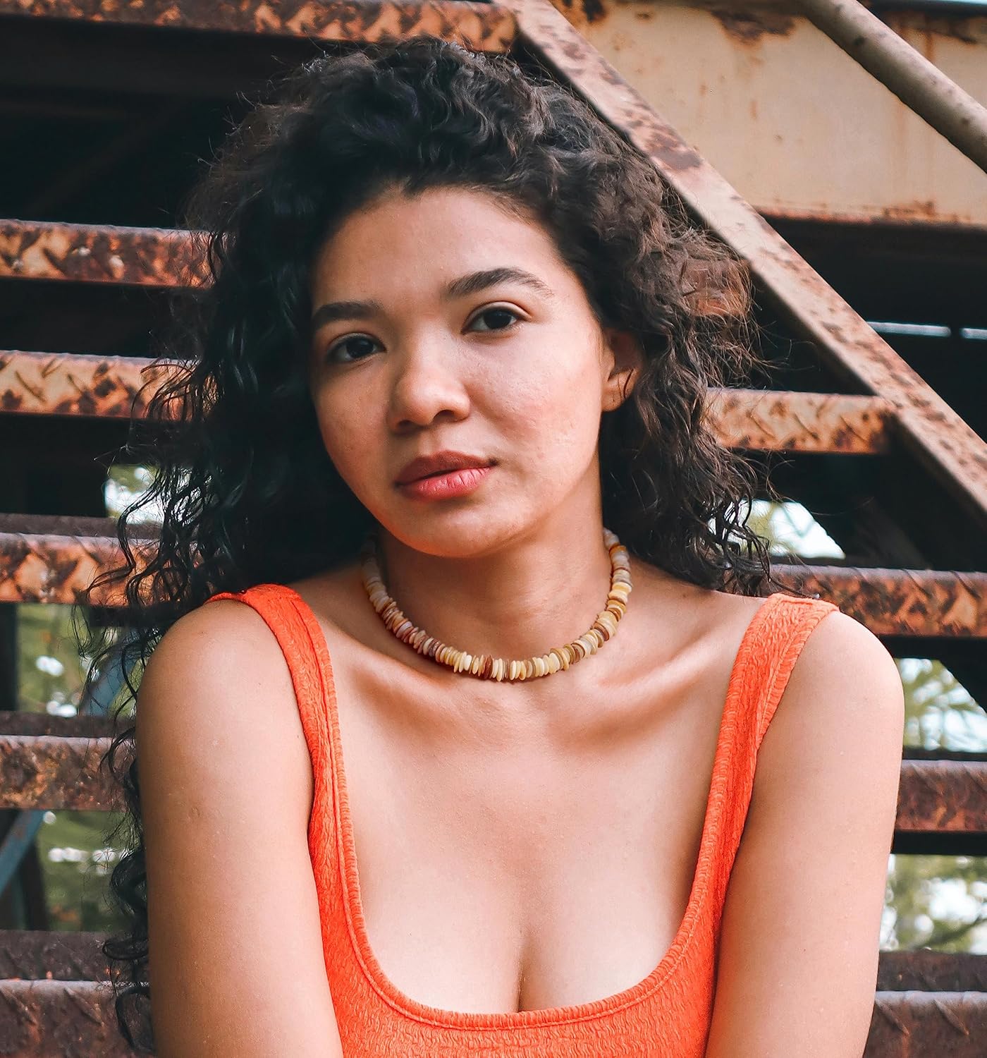 Aobei Pearl Gemstone Beaded Choker Necklace for Women Boho Turquoise/Cultured Freshwater Pearls/Garnet/Amazonite Jewelry - Image 4