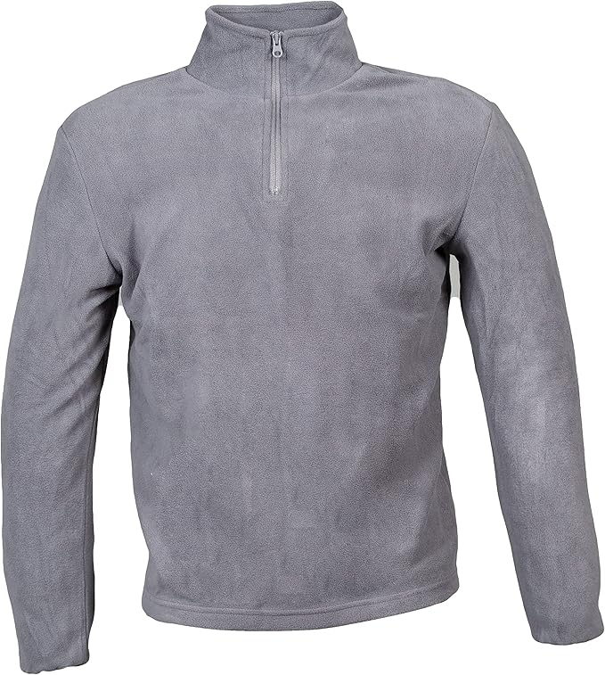 Chemagliette Felpa Pile Mezza Zip Uomo Felpe Da Lavoro Micropile
