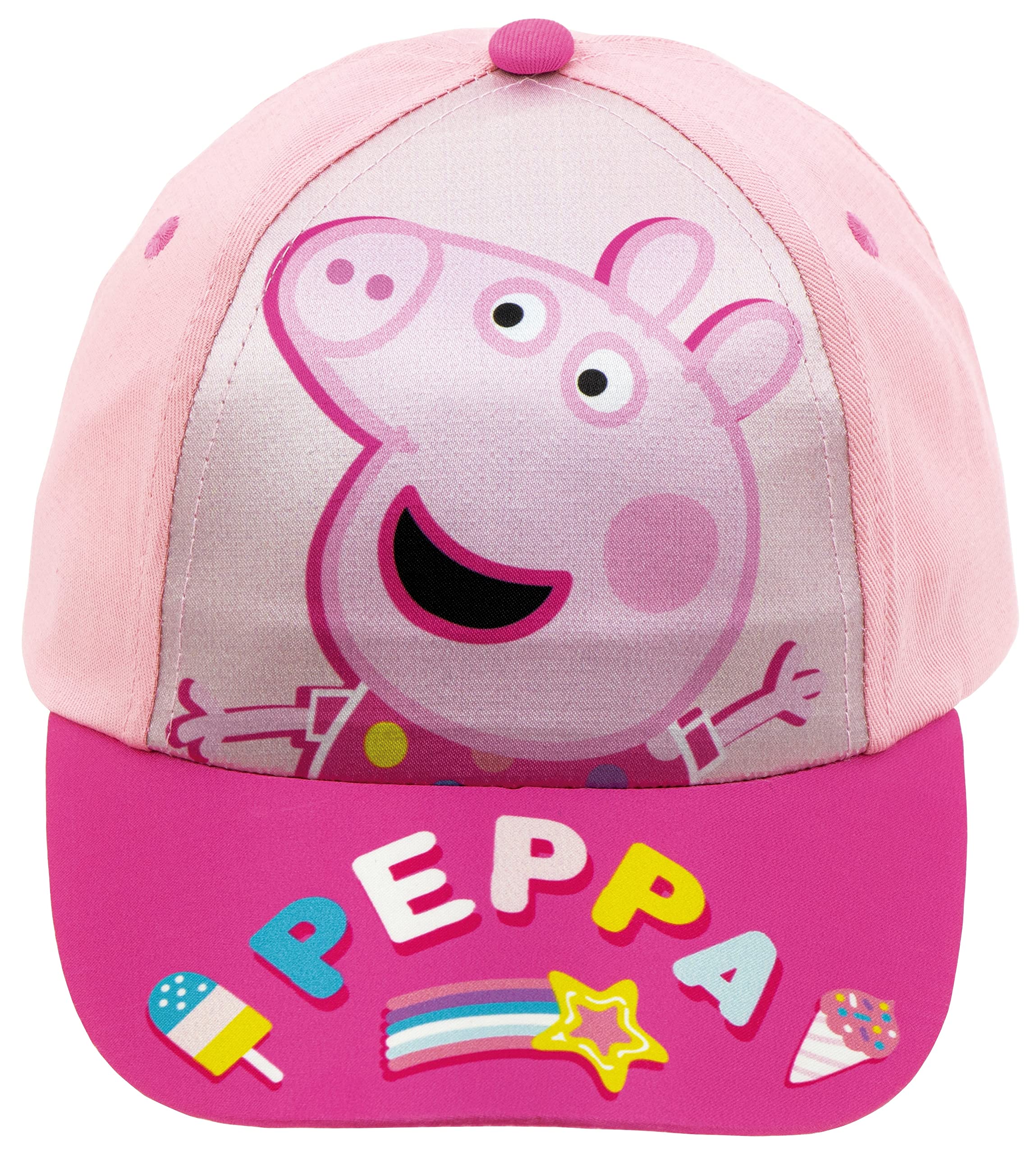ARDITEX Gorra Peppa Pig Infantil para Playa o Piscina | Gorra Ajustable para Niñas de 3 a 5 años