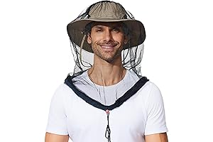 Mosquito Mesh Hiking Hat: Outdoor Bug Head Net