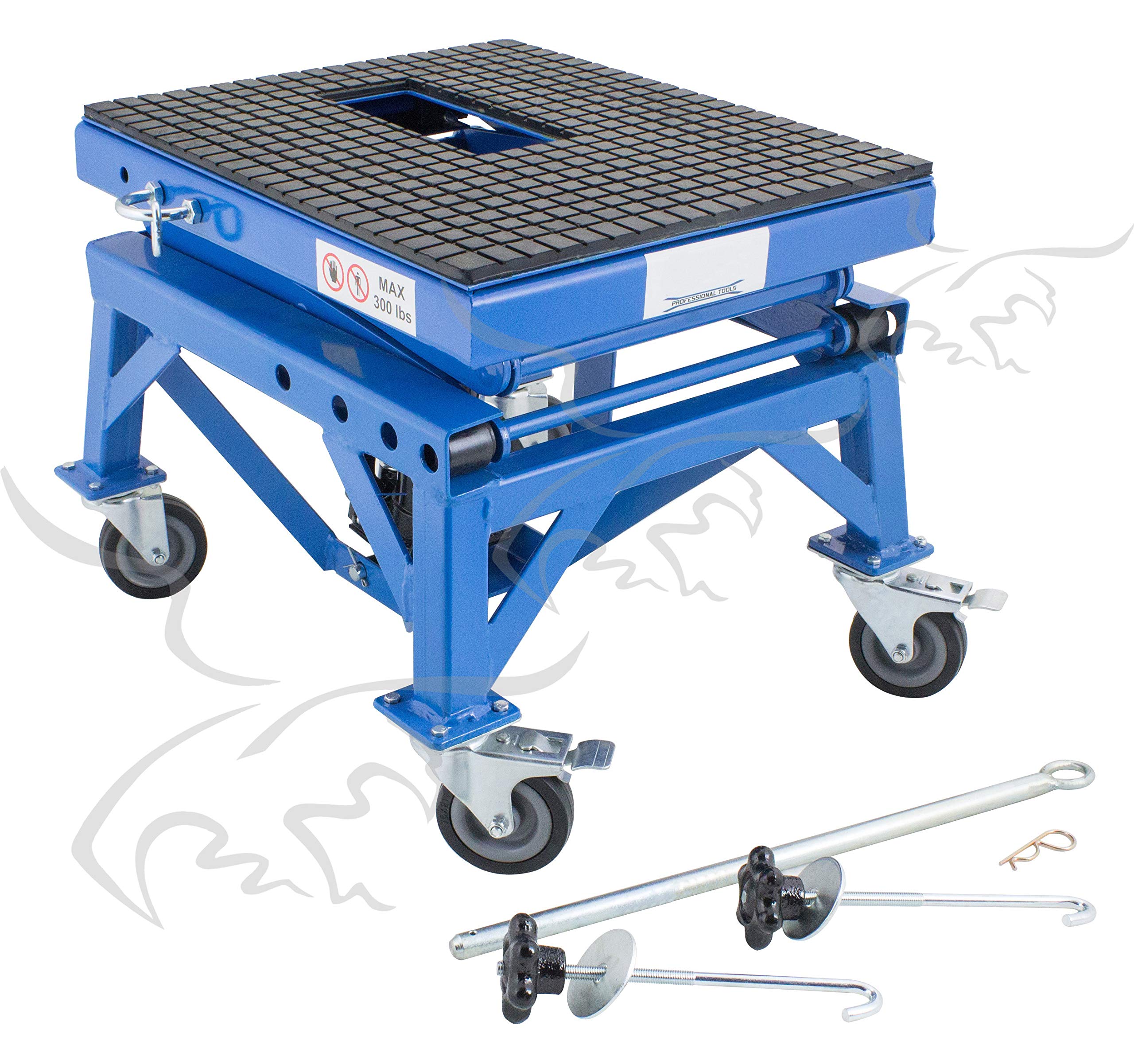 ELEVADOR DE MOTOS HIDRÁULICO DE TIJERA CON RUEDAS 90 cm. Plataforma mesa elevadora motocicletas