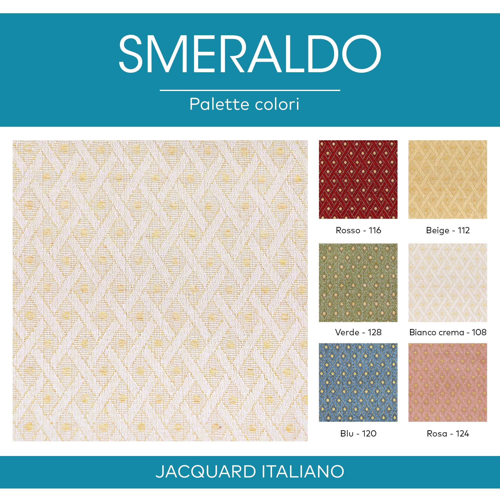 DESHOME Smeraldo H 280 cm - Tissu au metre ameublement Jacquard Italien pour canapé, fauteuils, rideaux, coussins, chaises, couvre-lit (Rouge - 116, 1 mètre)