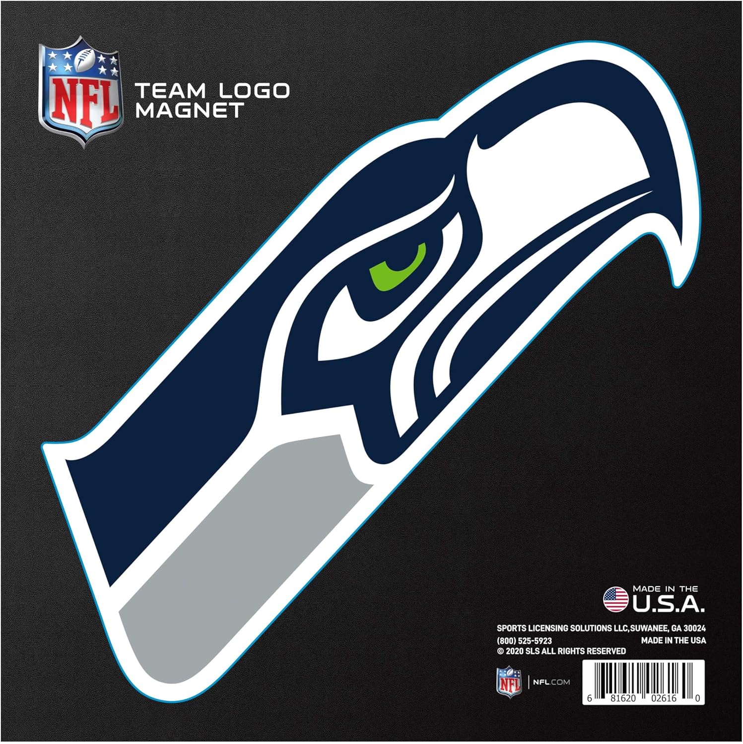 FANMATS 32381 Seattle Seahawks Large Team Logo Magnet 10" (8.8832"x8.9151")