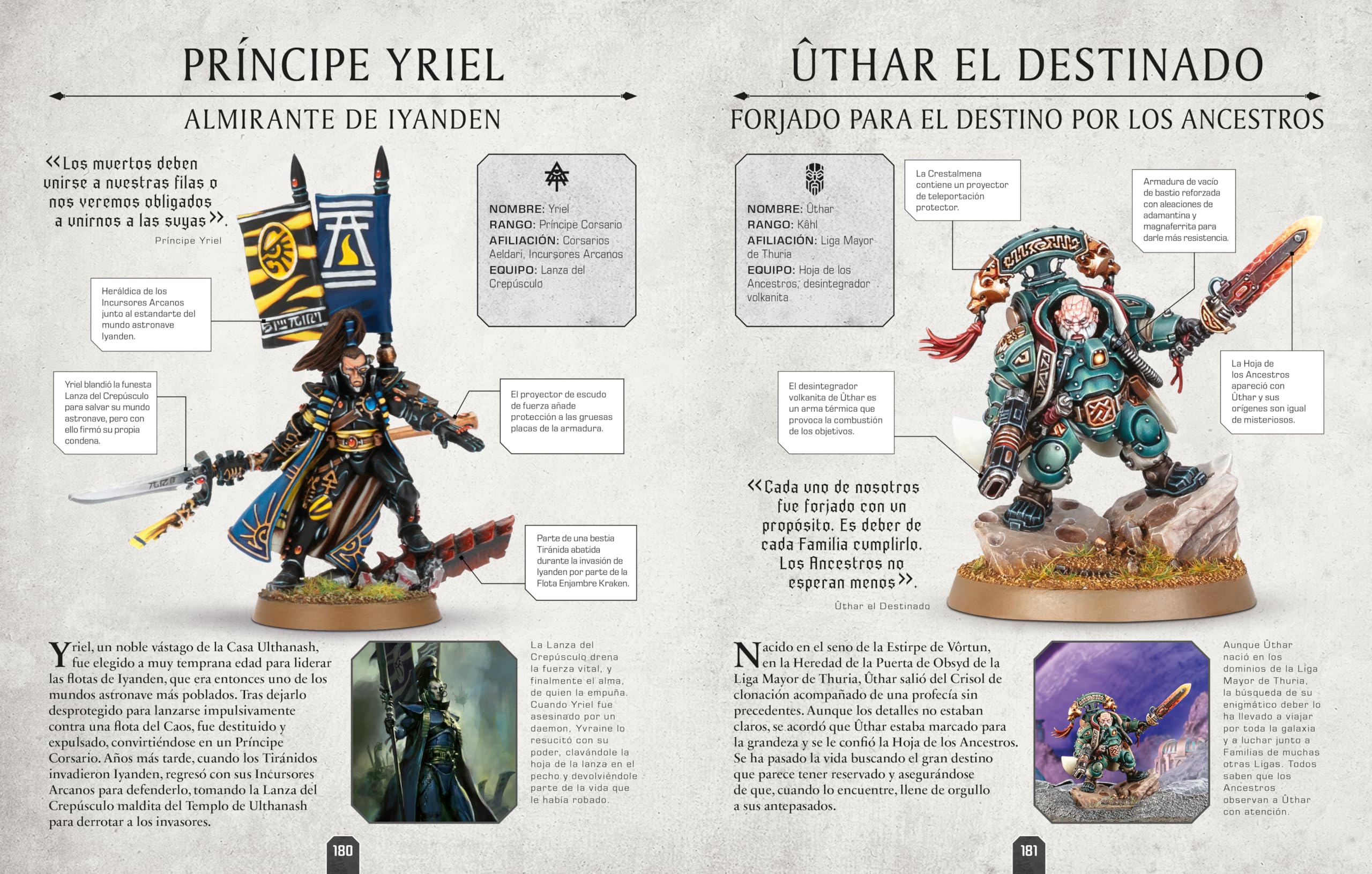 Warhammer 40.000 Enciclopedia de personajes. Incluye miniatura