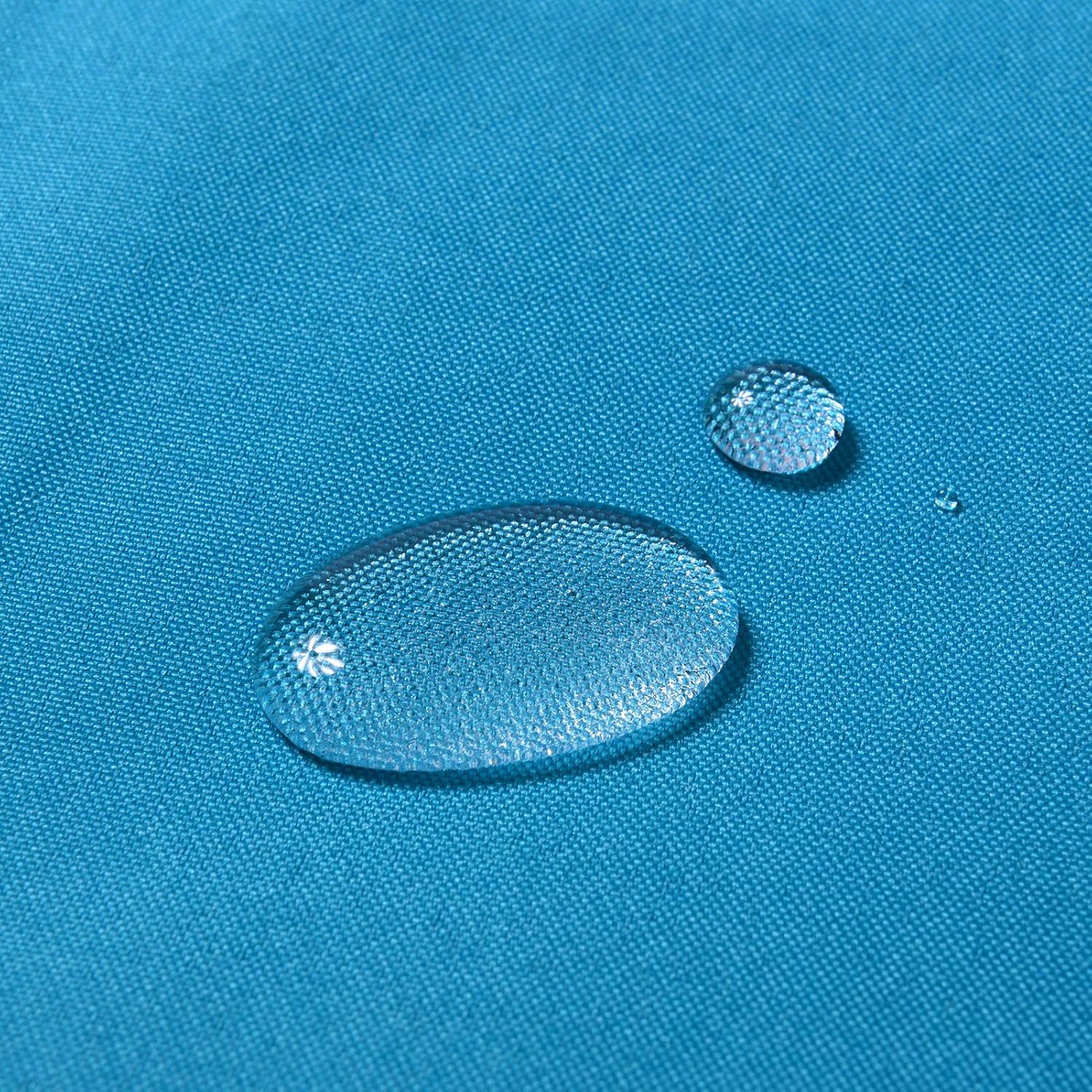 LOVE STORY Waterproof 8'×10' Rectangle Turquoise Blue Sun Shade Sail Canopy UV Resistant for Outdoor Patio Garden Backyard : Patio, Lawn & Garden