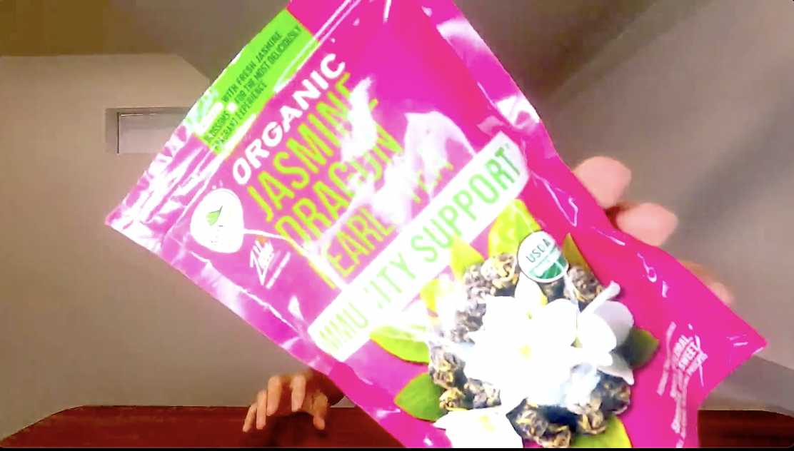 Taste Test Kiss Me Organics Jasmine Dragon Pearls Tea