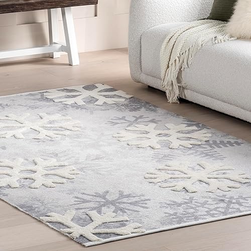 Miniatura 8 de nuLOOM Fiona - Alfombra decorativa, 2 x 3 pies, color gris