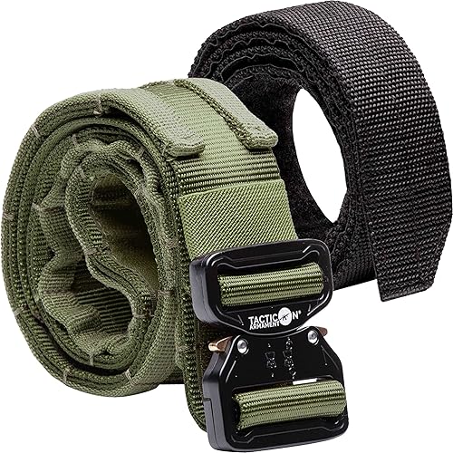 Miniatura 7 de Tacticon Battle Belt V2  Compañía propiedad de veteranos de combate  Cinturón táctico de metal de liberación rápida  Nylon 500D con Molle