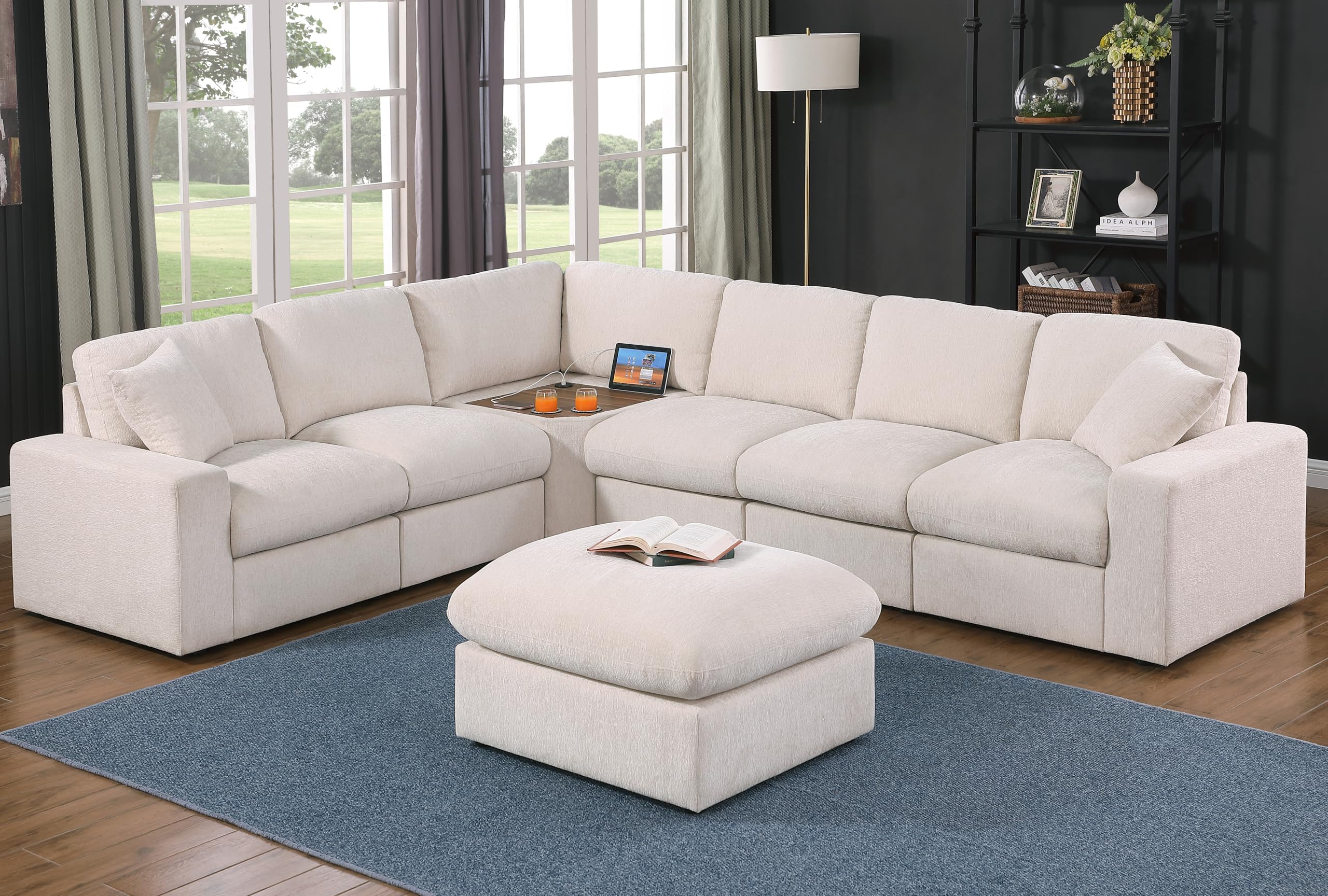 Ball & Cast 116 Inch Oversized Modular Sectional Sofa