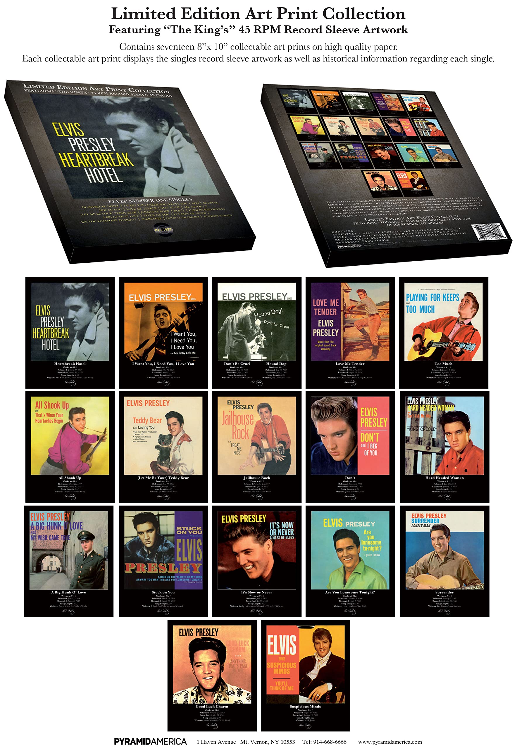 Amazon.co.jp: Elvis Presley Limited Editionレコードスリーブアート 