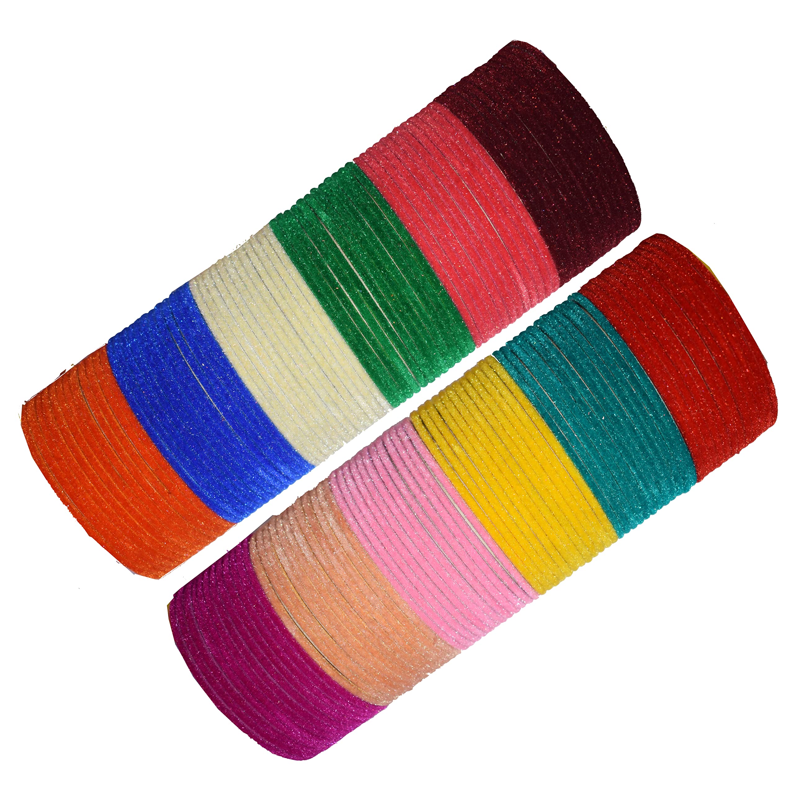 ISHIKA Non precious Metal Studded With Velvet 12 Different Color Simply Pattern Multicolor Bangle Set For Women and Girls (Pack Of 144 Bangle Set) (2.6) (B0BGSP1CYP) Amazon Price History, Amazon Price Tracker