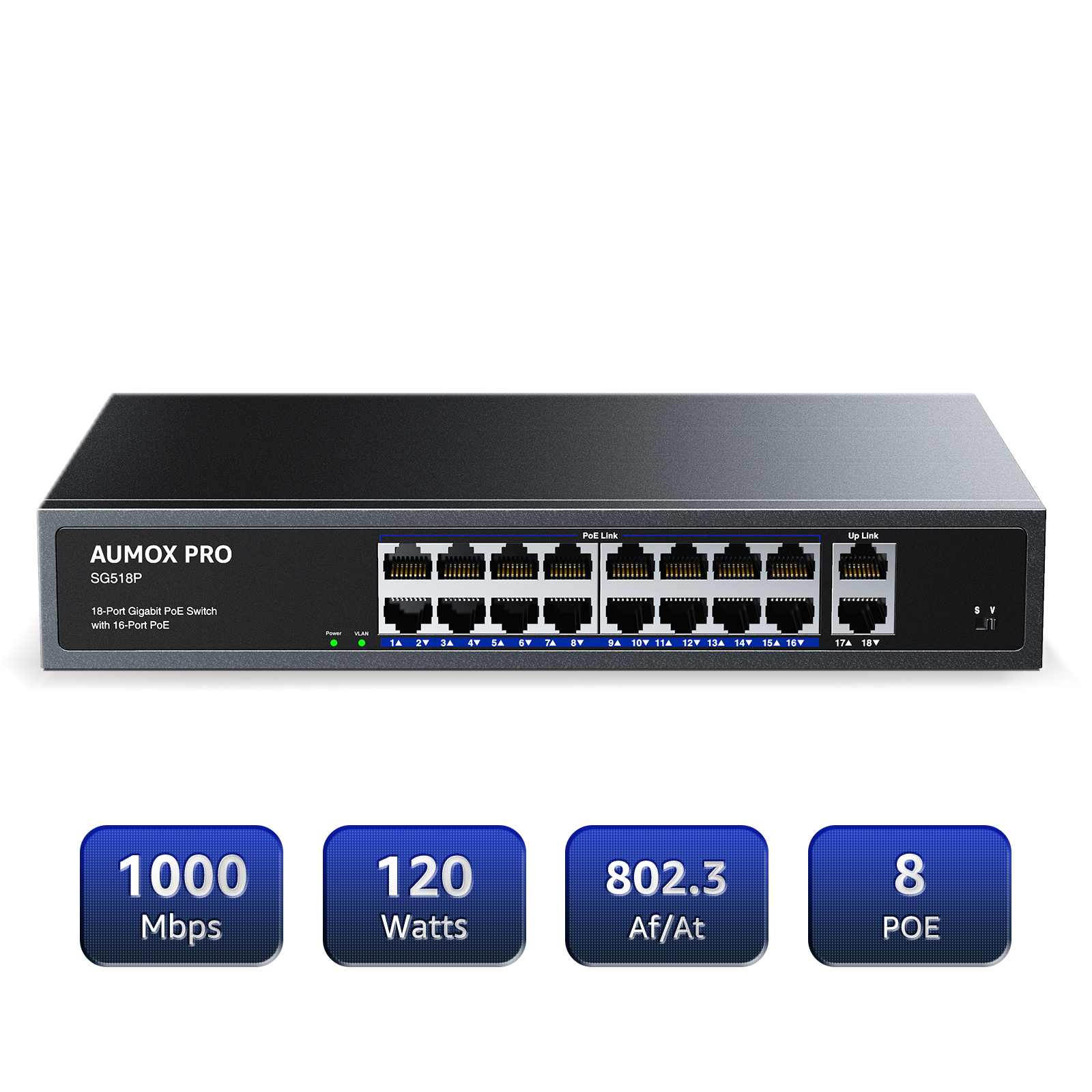 1s225×10 Amazon.com: 9 Port 2.5Gb Unmanaged Ethernet Switch with 8