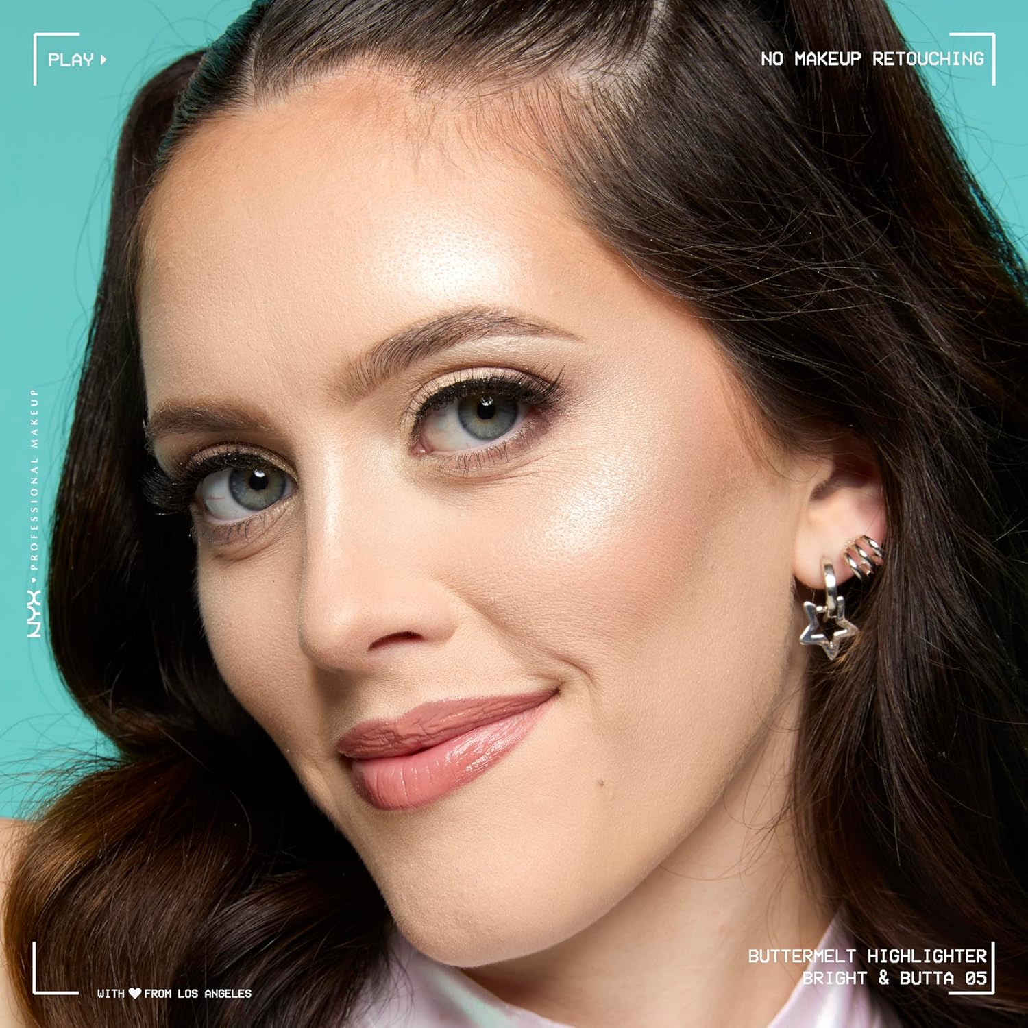 NYX PROFESSIONAL MAKEUP Buttermelt Highlighter, Powder Highlighter Makeup, With Up to 12H Wear and High Impact Glow - 05 Bright and Butta (Light Champagne) - Image 7